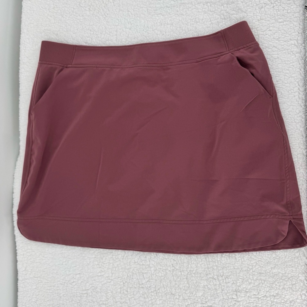 32 Degrees Cool Mauve Pink Pockets Slit Hem Athletic Skirt Extra Large